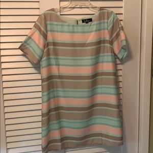 Lulu’s Pastel Short Sleeve Shift Dress Medium NWT